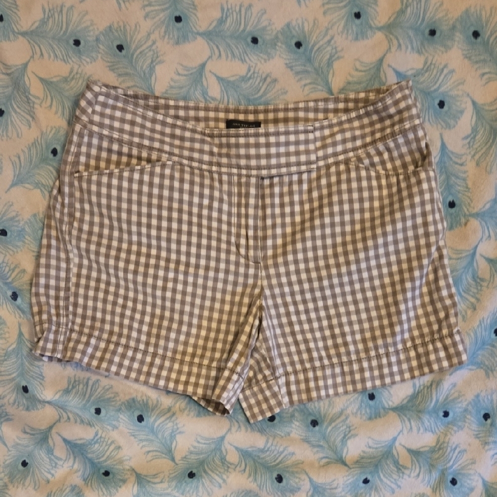 Ann Taylor Gray Bermuda Shorts Classic Style